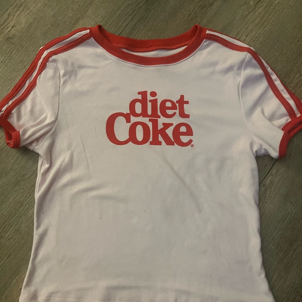 Coca Cola Diet Coke White and Red Tee